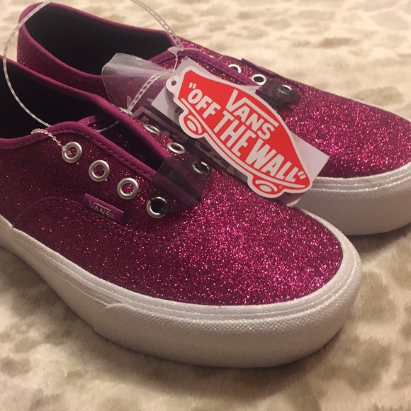 Vans Shoes - NWT Vans Glitter Platform Shoes